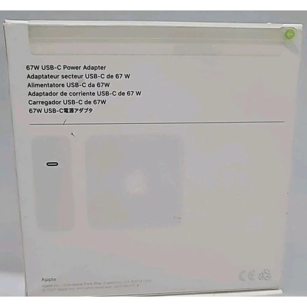 New Apple 67W USB-C Power Adapter A2518 OEM Charger for MacBook Pro M1 M2 – Ship
